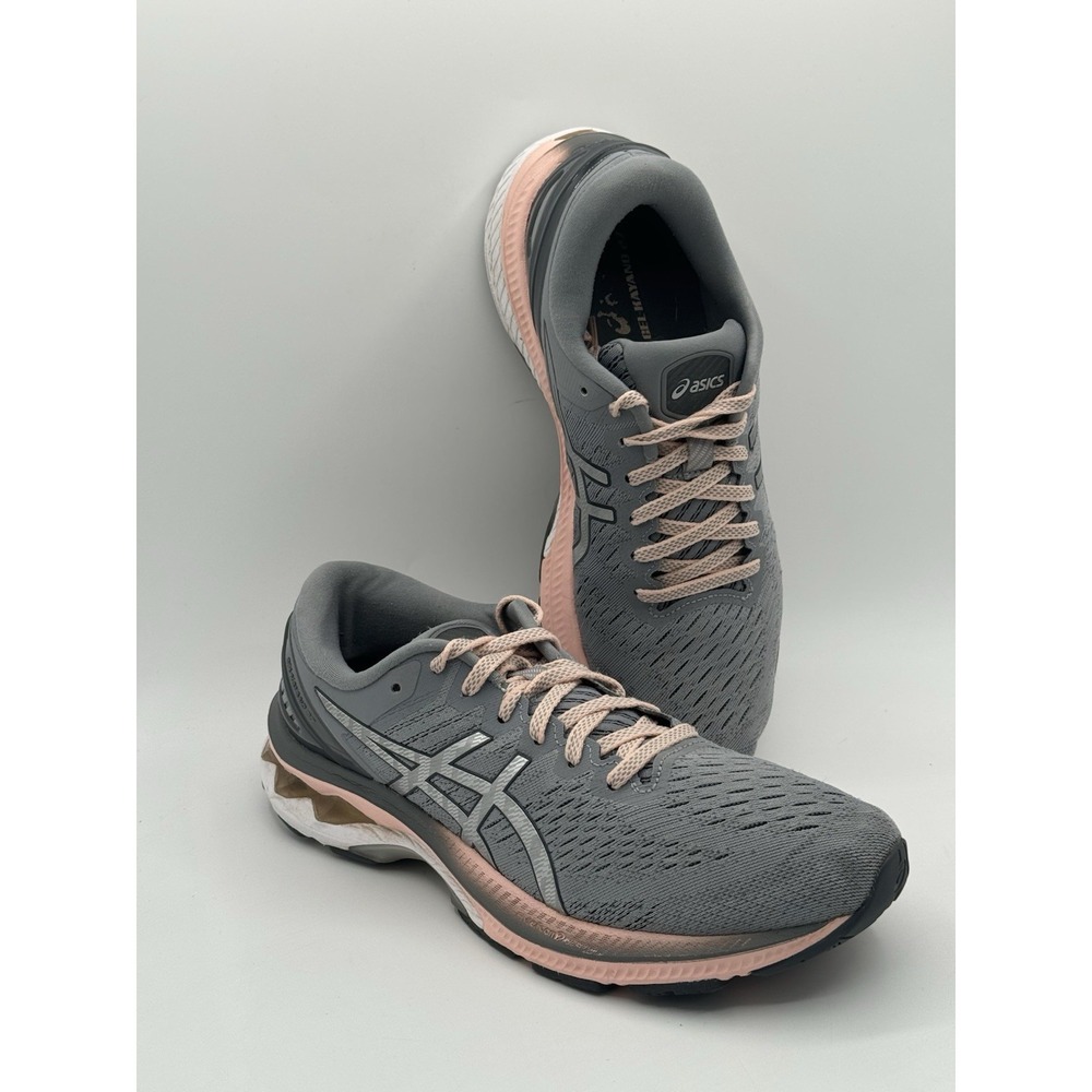 ASICS Gel-Kayano 27 Women's Running Shoes Size 9 Gray Peach 1012A649 - Picture 11 of 13